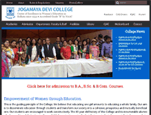 Tablet Screenshot of jogamayadevicollege.org
